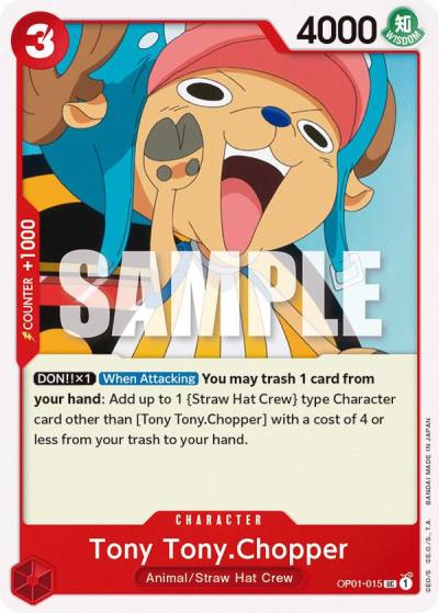 Tony Tony.Chopper OP01-015 Romance Dawn Card