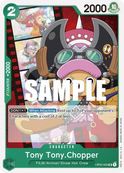 Tony Tony.Chopper OP02-034 Paramount War Card