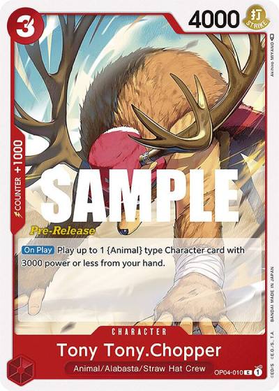 Tony Tony.Chopper OP04-010 Kingdoms of Intrigue Pre-Release Cards Card