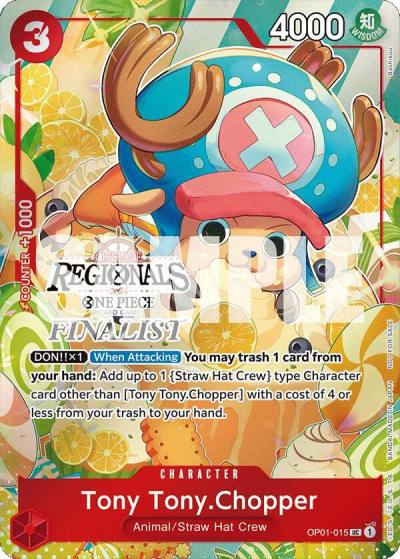 Tony Tony.Chopper (Offline Regional 2024 Vol. 3) [Finalist] OP01-015 One Piece Promotion Cards Card