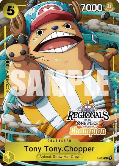 Tony Tony.Chopper (Online Regional Champion Card Set 2025 Vol.2) P-089 One Piece Promotion Cards Card