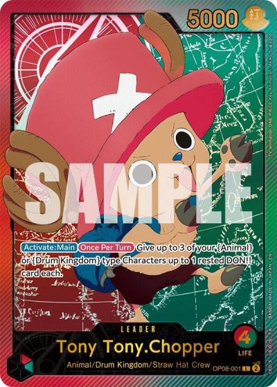 Tony Tony.Chopper (SP) OP08-001 Extra Booster: Anime 25th Collection Card