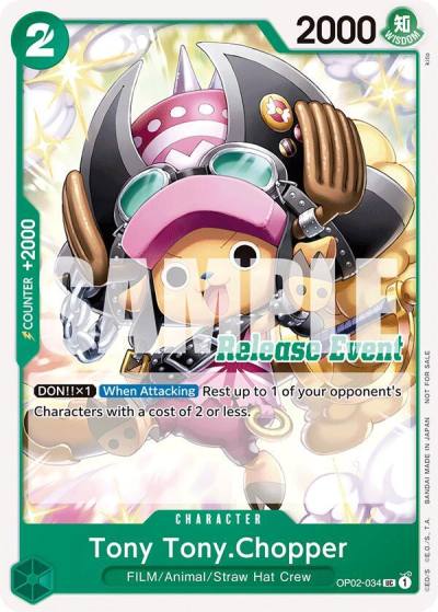 Tony Tony.Chopper (ST15 - ST20 Release Event Pack) OP02-034 One Piece Promotion Cards Card