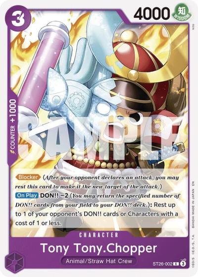 Tony Tony.Chopper ST26-002 Starter Deck 26: PURPLE/BLACK Monkey.D.Luffy Card