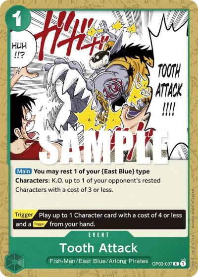 Tooth Attack OP03-037 Pillars of Strength Card