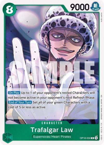 Trafalgar Law (030) OP16-030 The Time of Battle Card