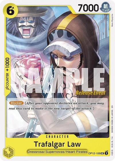 Trafalgar Law (106) OP12-106 Legacy of the Master Release Event Cards Card