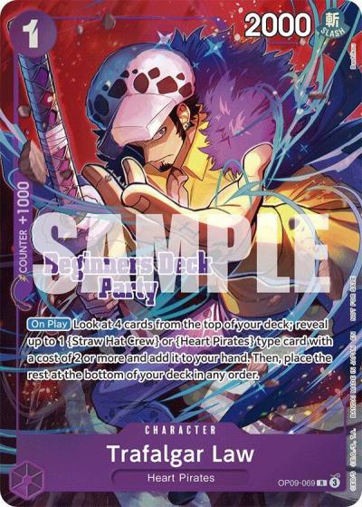 Trafalgar Law (Beginners Deck Party [ST-23] - [ST-28] Winner Pack) OP09-069 One Piece Promotion Cards Card