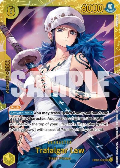 Trafalgar Law EB03-062 Extra Booster: One Piece Heroines Edition Card