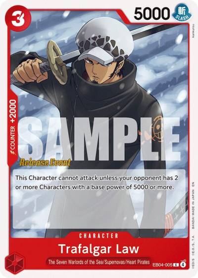 Trafalgar Law EB04-005 Adventure on Kami's Island Release Event Cards Card
