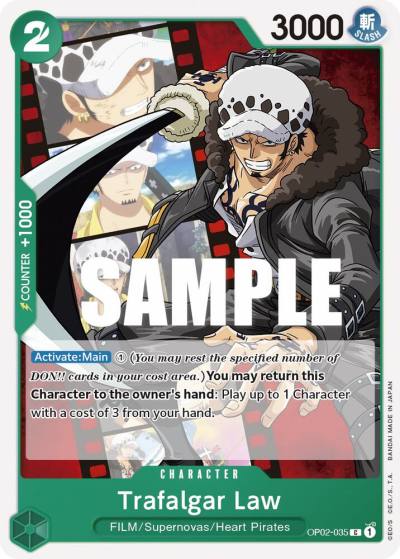 Trafalgar Law OP02-035 Paramount War Card