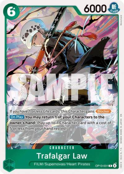Trafalgar Law OP13-031 Carrying On His Will Card