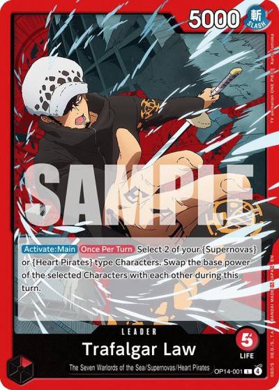 Trafalgar Law - OP14-001 OP14-001 The Azure Sea's Seven Card