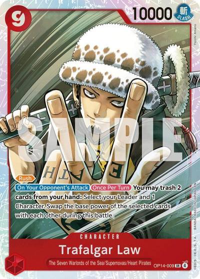 Trafalgar Law - OP14-009 OP14-009 The Azure Sea's Seven Card