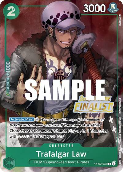 Trafalgar Law (Offline Regional 2023) [Finalist] OP02-035 One Piece Promotion Cards Card