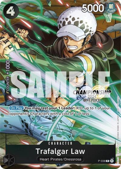 Trafalgar Law - P-038 (CS 2024 Event Pack Finalist) P-038 One Piece Promotion Cards Card