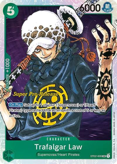 Trafalgar Law ST02-009 Super Pre-Release Starter Deck 2: Worst Generation Card