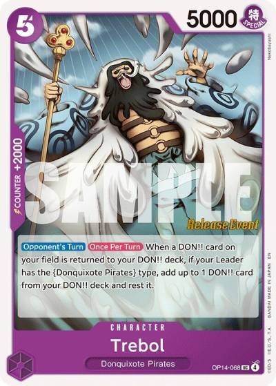 Trebol OP14-068 The Azure Sea's Seven Release Event Cards Card