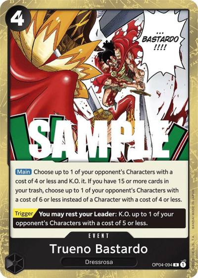 Trueno Bastardo OP04-094 Kingdoms of Intrigue Card