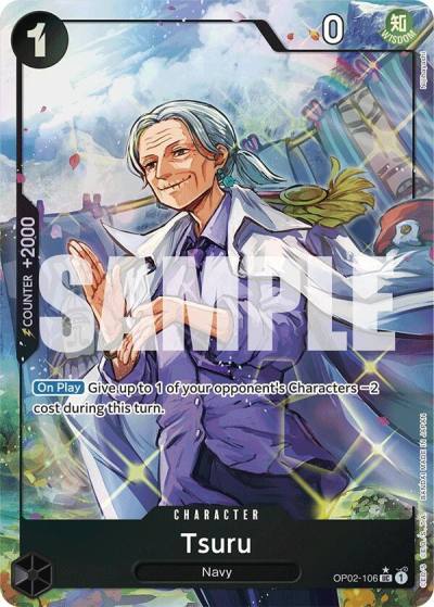 Tsuru (Full Art) OP02-106 Premium Booster -The Best- Card
