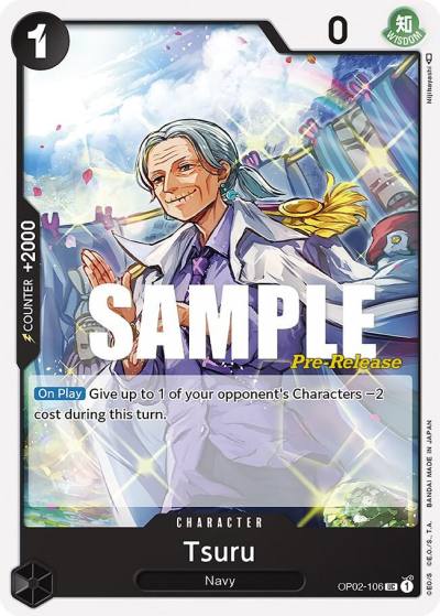Tsuru OP02-106 Paramount War Pre-Release Cards Card