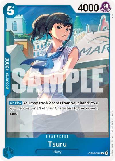 Tsuru OP06-051 Wings of the Captain Card