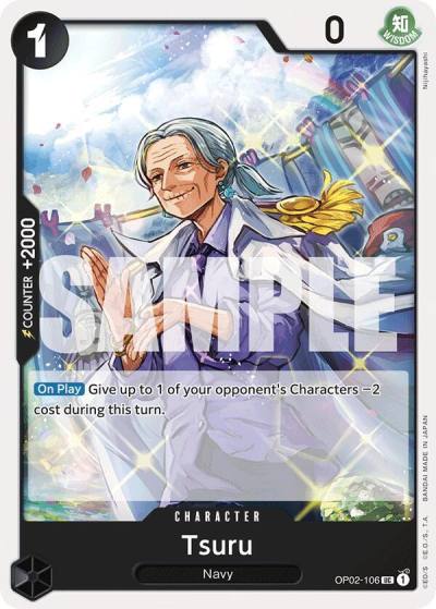 Tsuru (Reprint) OP02-106 Premium Booster -The Best- Card