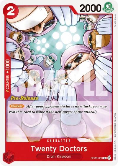 Twenty Doctors OP08-003 Two Legends Pre-Release Cards Card
