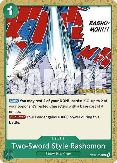 Two-Sword Style Rashomon OP12-038 Legacy of the Master Release Event Cards Card