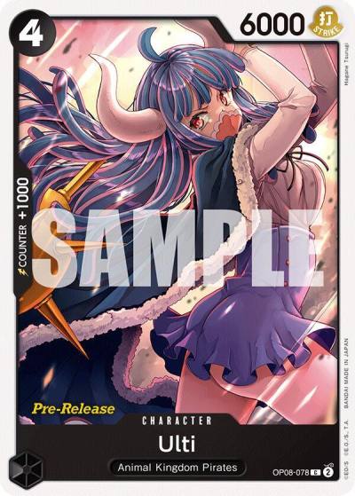 Ulti OP08-078 Two Legends Pre-Release Cards Card