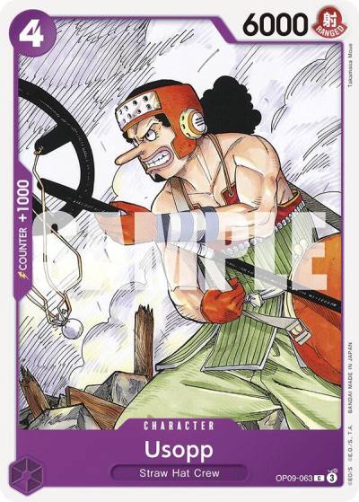 Usopp (063) OP09-063 Emperors in the New World Card