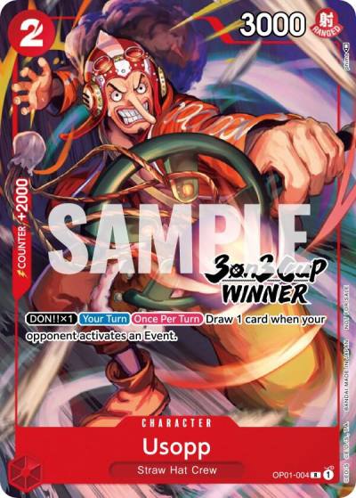 Usopp (3-on-3 Cup) [Winner] OP01-004 One Piece Promotion Cards Card