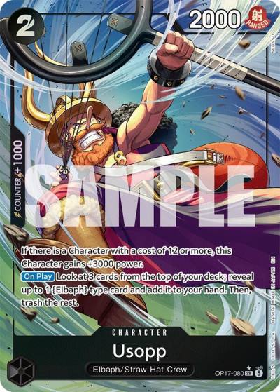 Usopp (Alternate Art) OP17-080 The World's Strongest Warriors Card