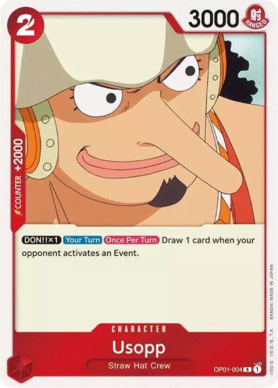 Usopp OP01-004 One Piece Demo Deck Cards Card