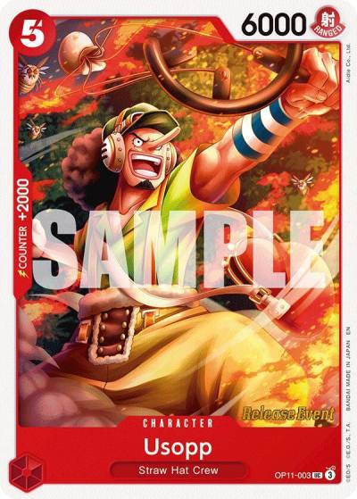 Usopp OP11-003 A Fist of Divine Speed Release Event Cards Card