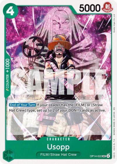 Usopp OP14-022 The Azure Sea's Seven Card