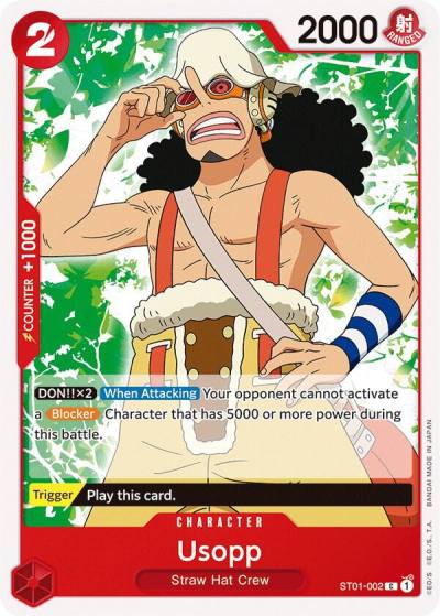 Usopp ST01-002 Starter Deck 1: Straw Hat Crew Card