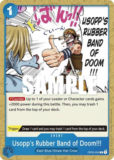 Usopp's Rubber Band of Doom!!! OP03-054 Pillars of Strength Card