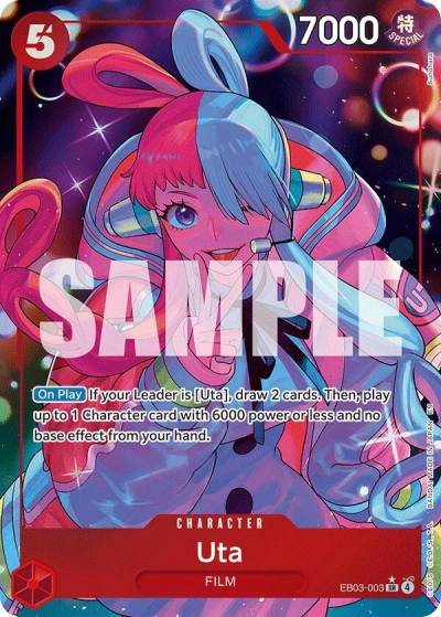 Uta (003) (Alternate Art) EB03-003 Extra Booster: One Piece Heroines Edition Card