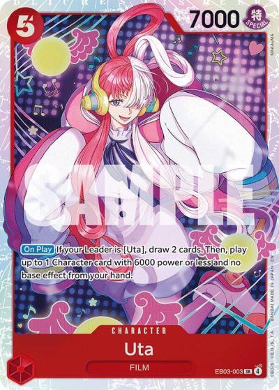 Uta (003) EB03-003 Extra Booster: One Piece Heroines Edition Card