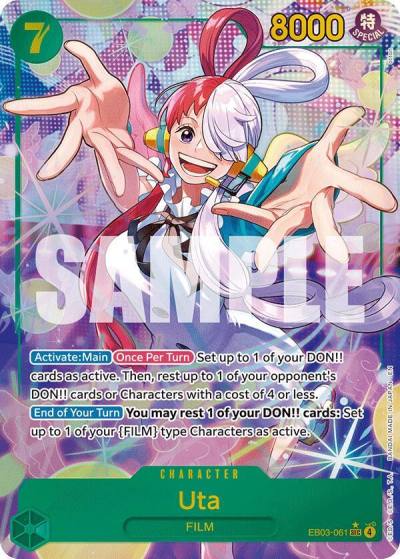 Uta (061) (Alternate Art) EB03-061 Extra Booster: One Piece Heroines Edition Card