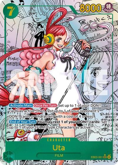 Uta (061) (Manga) EB03-061 Extra Booster: One Piece Heroines Edition Card