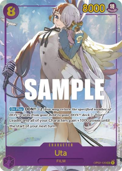Uta (Alternate Art) OP02-120 Paramount War Card