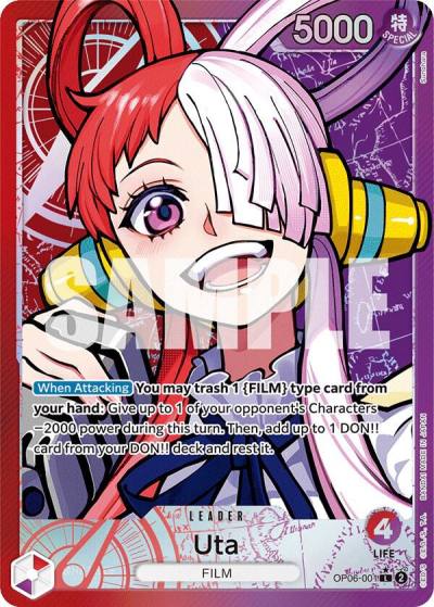 Uta (Alternate Art) OP06-001 Wings of the Captain Card