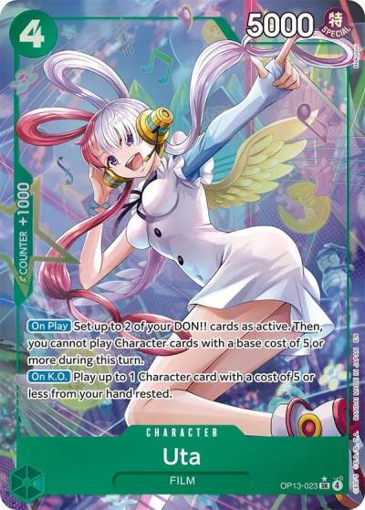 Uta (Alternate Art) OP13-023 Carrying On His Will Card