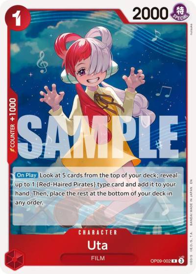 Uta (Reprint) OP09-002 Premium Booster -The Best- Vol. 2 Card