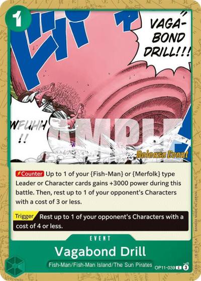 Vagabond Drill OP11-039 A Fist of Divine Speed Release Event Cards Card