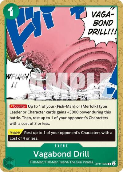 Vagabond Drill OP11-039 A Fist of Divine Speed Card