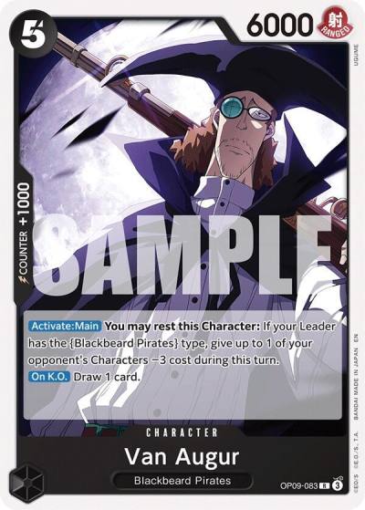 Van Augur (Reprint) OP09-083 Starter Deck 27: BLACK Marshall.D.Teach Card