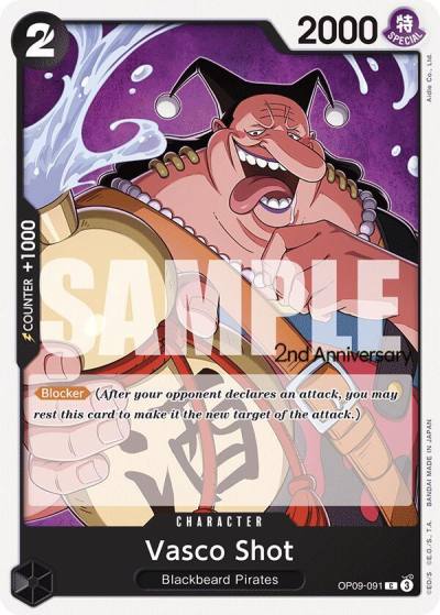 Vasco Shot OP09-091 Emperors in the New World: 2nd Anniversary Tournament Cards Card